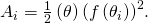 Rendered by QuickLaTeX.com {A}_{i}=\frac{1}{2}\left(\text{Δ}\theta \right){\left(f\left({\theta }_{i}\right)\right)}^{2}.