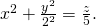 Rendered by QuickLaTeX.com {x}^{2}+\frac{{y}^{2}}{{2}^{2}}=\frac{z}{5}.