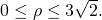 0\le \rho \le 3\sqrt{2}.