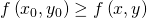 Rendered by QuickLaTeX.com f\left({x}_{0},{y}_{0}\right)\ge f\left(x,y\right)