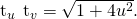 Rendered by QuickLaTeX.com ‖{\text{t}}_{u}\phantom{\rule{0.2em}{0ex}}×\phantom{\rule{0.2em}{0ex}}{\text{t}}_{v}‖=\sqrt{1+4{u}^{2}}.