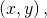 \left(x,y\right),