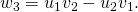 Rendered by QuickLaTeX.com {w}_{3}={u}_{1}{v}_{2}-{u}_{2}{v}_{1}.