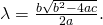 Rendered by QuickLaTeX.com \lambda =\frac{\text{−}b±\sqrt{{b}^{2}-4ac}}{2a}.