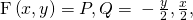 \text{F}\left(x,y\right)=〈P,Q〉=〈-\frac{y}{2},\frac{x}{2}〉,
