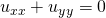 Rendered by QuickLaTeX.com {u}_{xx}+{u}_{yy}=0