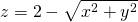 z=2-\sqrt{{x}^{2}+{y}^{2}}