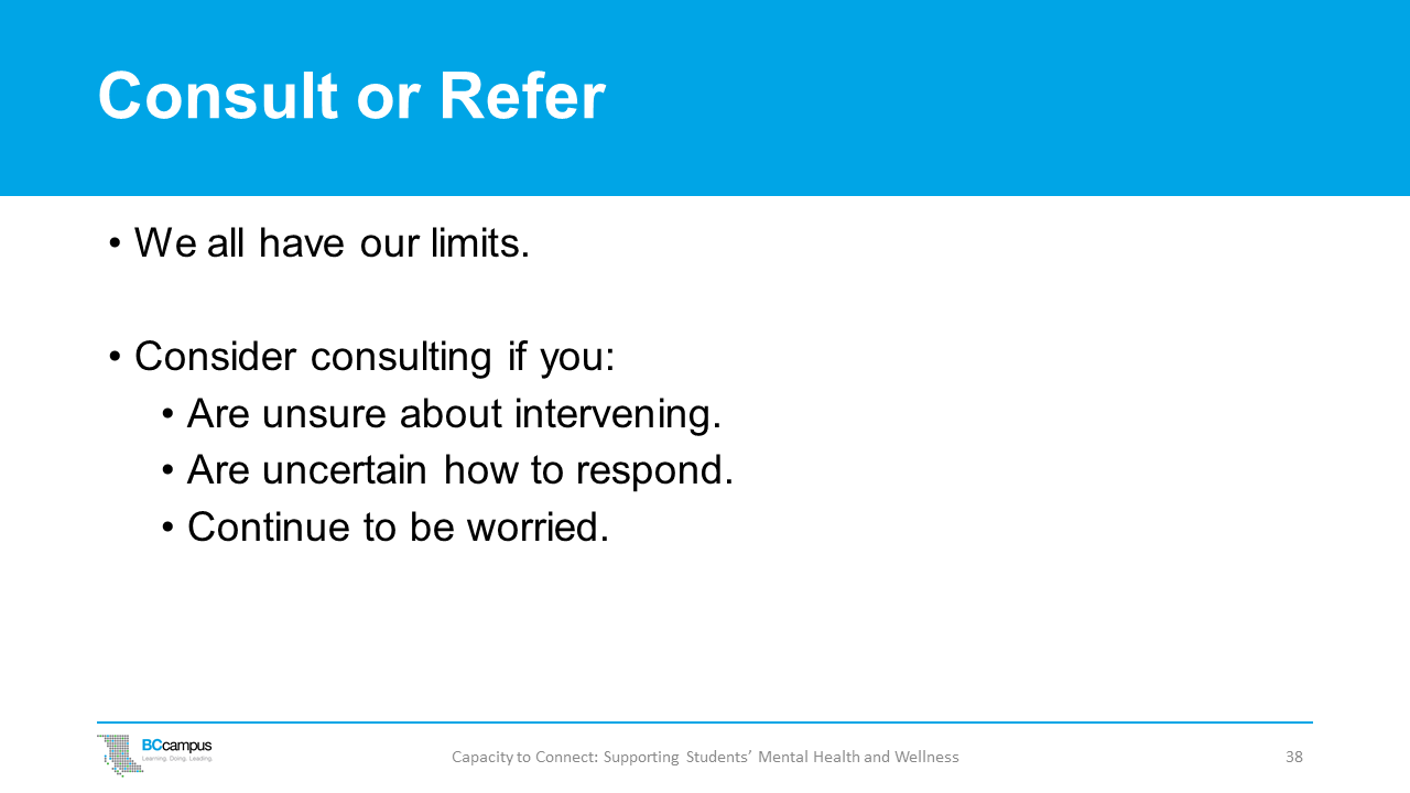 slide 38: consult or refer