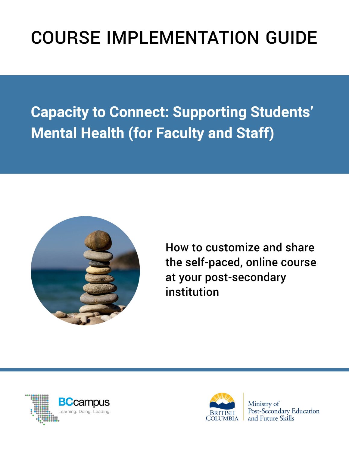 Cover image for Course Implementation Guide for Capacity to Connect: Supporting Students’ Mental Health (for Faculty and Staff)