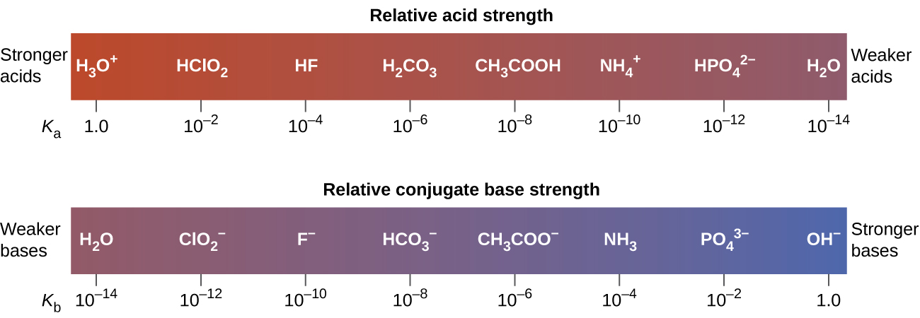 14 3 Relative Strengths Of Acids And Bases Chemistry