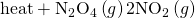 Rendered by QuickLaTeX.com \text{heat}+{\text{N}}_{2}{\text{O}}_{4}\left(g\right)⇌2{\text{NO}}_{2}\left(g\right)