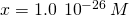 Rendered by QuickLaTeX.com x=\text{1.0}\phantom{\rule{0.2em}{0ex}}×\phantom{\rule{0.2em}{0ex}}{10}^{-26}\phantom{\rule{0.2em}{0ex}}M