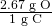 Rendered by QuickLaTeX.com \frac{\text{2.67 g O}}{\text{1 g C}}