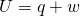 Rendered by QuickLaTeX.com \text{Δ}U=q+w