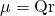 Rendered by QuickLaTeX.com \mu =\text{Qr}