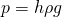 Rendered by QuickLaTeX.com p=h\rho g