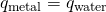 Rendered by QuickLaTeX.com {q}_{\text{metal}}=\text{−}{q}_{\text{water}}