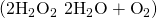 Rendered by QuickLaTeX.com \left({\text{2H}}_{2}{\text{O}}_{2}\phantom{\rule{0.2em}{0ex}}⟶\phantom{\rule{0.2em}{0ex}}{\text{2H}}_{2}\text{O}+{\text{O}}_{2}\right)