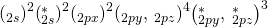 {\left({\text{σ}}_{2s}\right)}^{2}{\left({\text{σ}}_{2s}^{*}\right)}^{2}{\left({\text{σ}}_{2px}\right)}^{2}{\left({\text{π}}_{2py},\phantom{\rule{0.2em}{0ex}}{\text{π}}_{2pz}\right)}^{4}{\left({\text{π}}_{2py}^{*},\phantom{\rule{0.2em}{0ex}}{\text{π}}_{2pz}^{*}\right)}^{3}