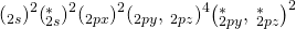 {\left({\text{σ}}_{2s}\right)}^{2}{\left({\text{σ}}_{2s}^{*}\right)}^{2}{\left({\text{σ}}_{2px}\right)}^{2}{\left({\text{π}}_{2py},\phantom{\rule{0.2em}{0ex}}{\text{π}}_{2pz}\right)}^{4}{\left({\text{π}}_{2py}^{*},\phantom{\rule{0.2em}{0ex}}{\text{π}}_{2pz}^{*}\right)}^{2}