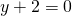 y+2=0