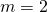 m=2