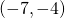 \left(-7,-4\right)