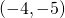 \left(-4,-5\right)