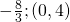 -\frac{8}{3};\left(0,4\right)