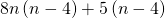 8n\left(n-4\right)+5\left(n-4\right)