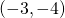 \left(-3,-4\right)