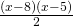 \frac{\left(x-8\right)\left(x-5\right)}{2}