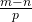 Rendered by QuickLaTeX.com \frac{m-n}{p}