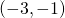 \left(-3,-1\right)
