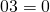 Rendered by QuickLaTeX.com 0÷3=0