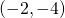 \left(-2,-4\right)
