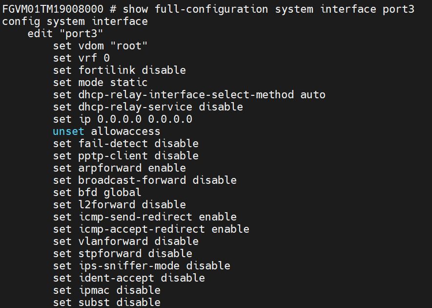 1 1 Basic Settings FortiGate Firewall