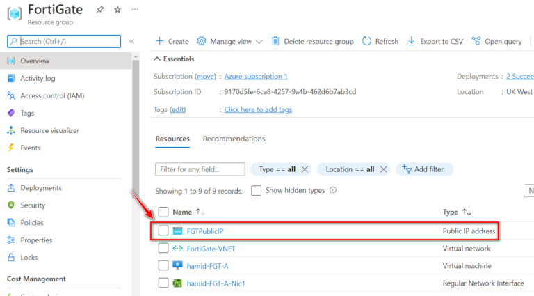 10.2 Deploy FortiGate In Azure – FortiGate Firewall