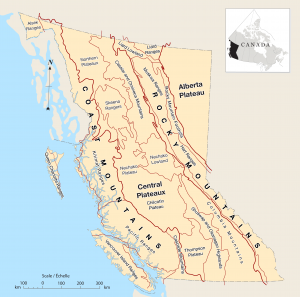 Figure 1. Physiographic Region Of British Columbia – British Columbia ...