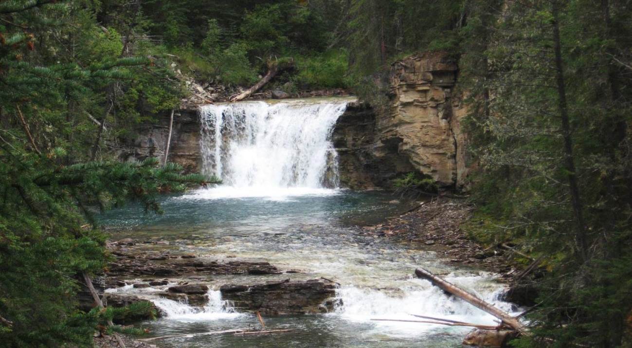Figure 13.1 A small waterfall on Johnston Creek in Johnston Canyon, Banff National Park, AB [SE]