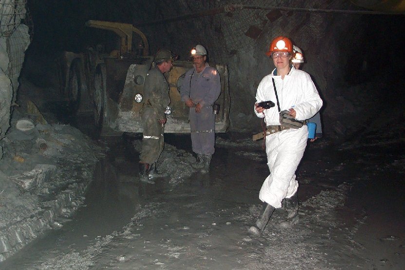 Figure 20.9 Underground at the Myra Falls Mine, Vancouver Island. [SE]