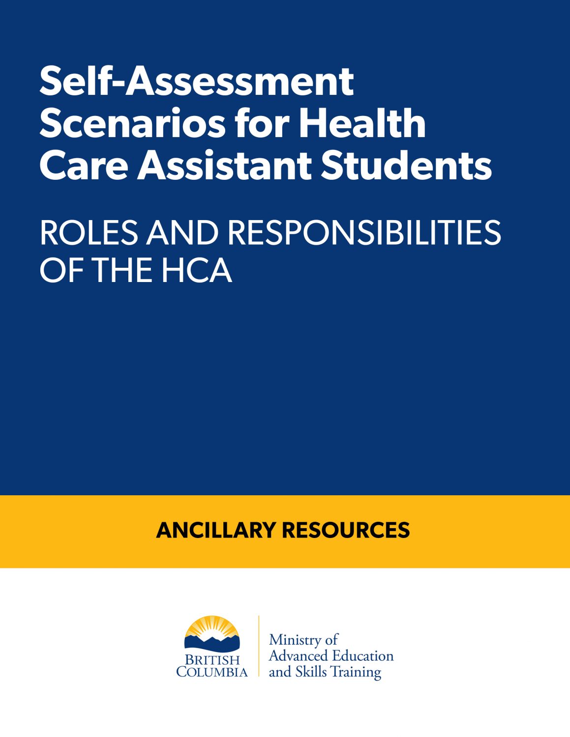 Cover image for Roles and Responsibilities of the HCA