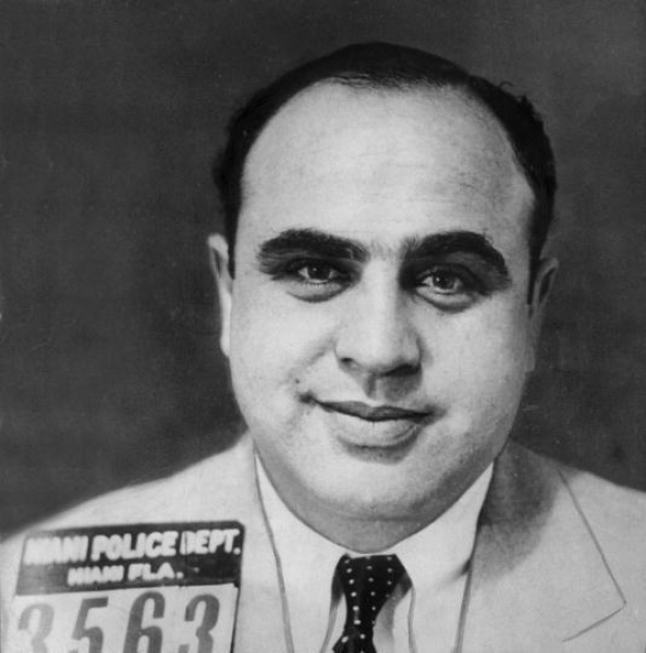 Al Capone mugshot in Florida, 1930