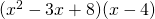 (x^2 - 3x + 8)(x - 4)