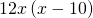 12x\left(x-10\right)