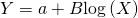Rendered by QuickLaTeX.com Y=a+B\text{log}\left(X\right)