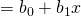 Rendered by QuickLaTeX.com ŷ={b}_{0}+{b}_{1}x
