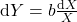 Rendered by QuickLaTeX.com \text{d}Y=b\frac{\text{d}X}{X}