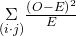 Rendered by QuickLaTeX.com \underset{\left(i\cdot j\right)}{\Sigma }\frac{{\left(O-E\right)}^{2}}{E}