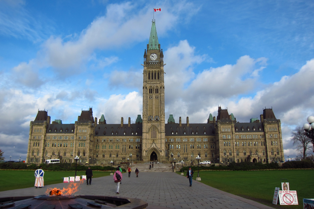 The Parliament Building in Ottawa.